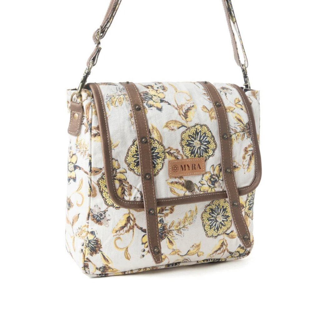 Mesa Morning Glories Messenger Bag, floral print